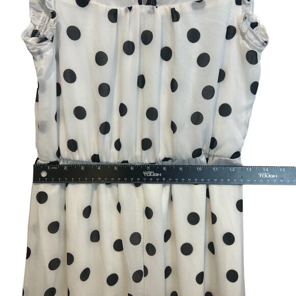 NWT GIBSONLOOK Ivory with Black Dots Dress Beautiful Extra Small XS - Picture 8 of 9